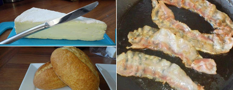 broodje brie met spek