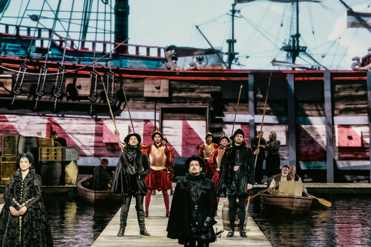 Scene foto van de musical Willem van Oranje